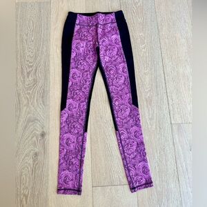 Ivivva by lululemon girls leggings pink/purple/black Size 12